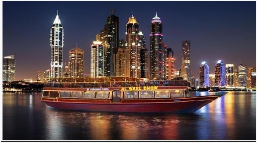 Day 01: Arrival in Dubai - Evening Dhow Cruise at Dubai Marina